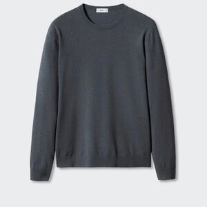 Mango Men's Gray Crewneck Sweater